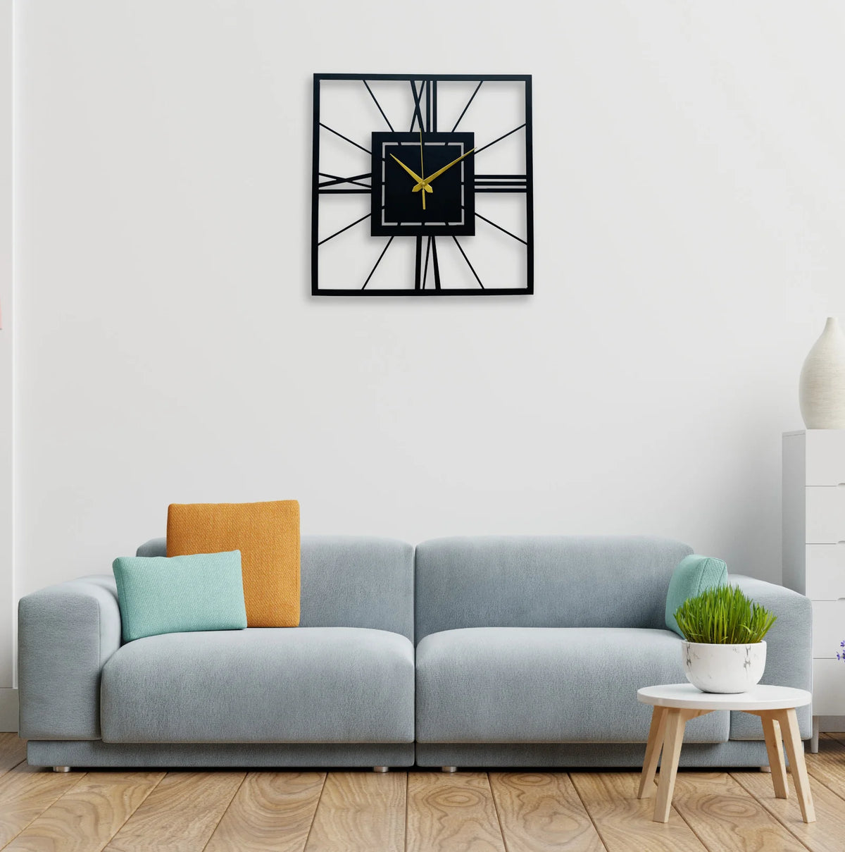 Modern Metal Wall Clock