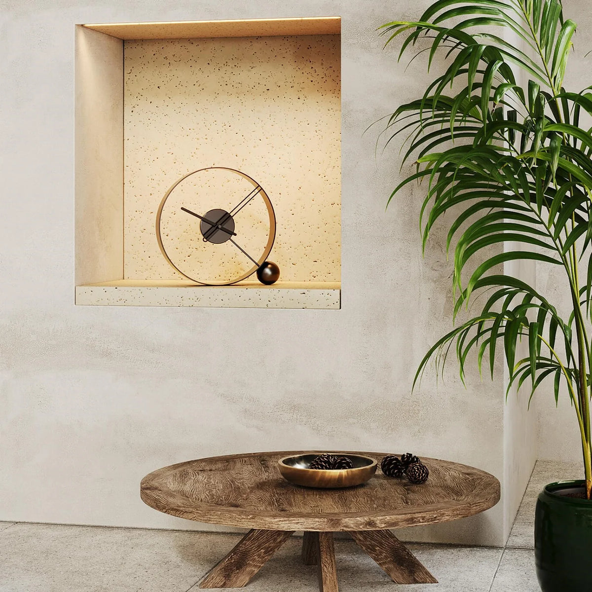 Metal Table Clock