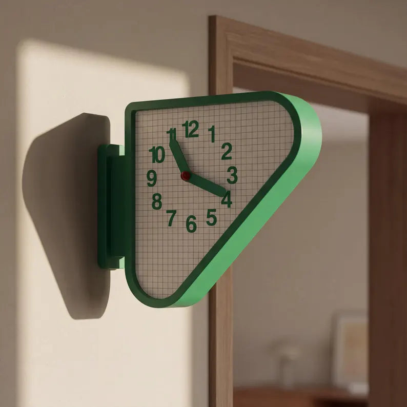 Corner Clock for Wall Edge