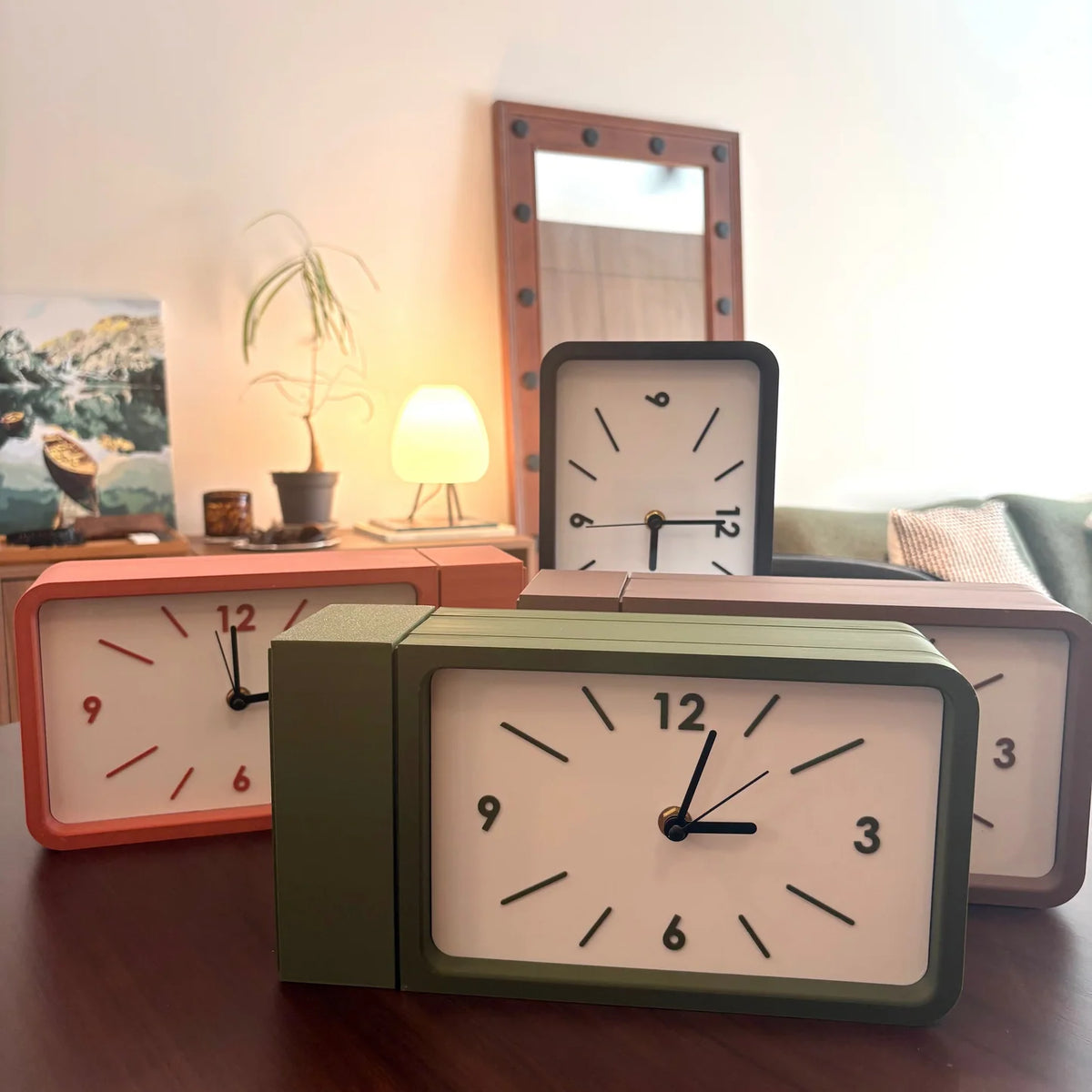 Dual sided wall clock