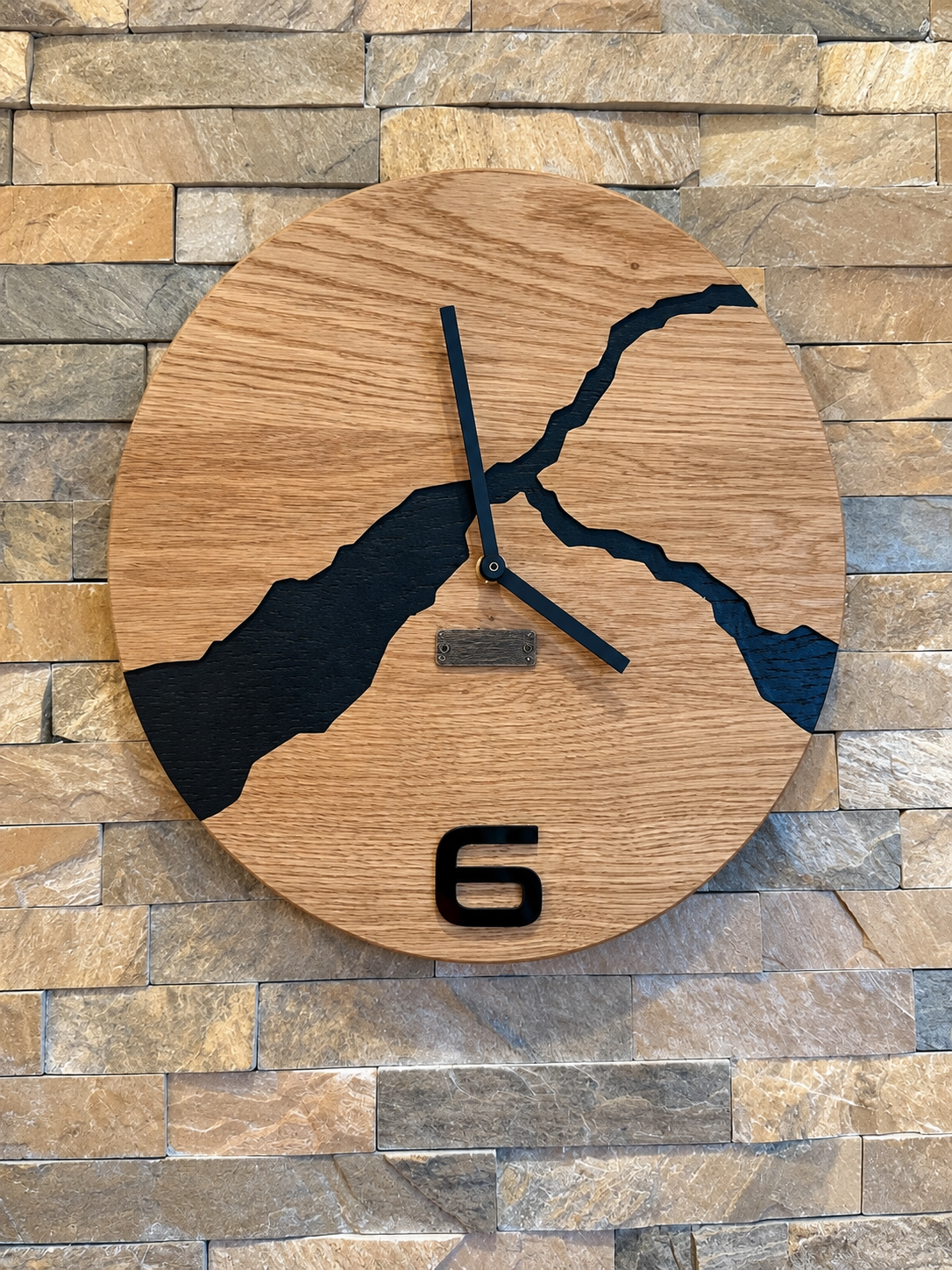 wooden unique wall clock